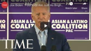 Joe Biden says poor kids are just as bright and just as talented as white kids