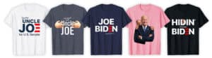 Funny Anti Joe Biden for President T-Shirts with Touched Me and Hidin From Biden