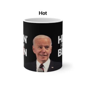 Hidin' From Biden Color Changing Mug when hot middle image