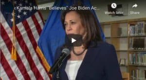 Kamala Harris says she "Believes" women who accused Joe Biden of touching them inappropriately