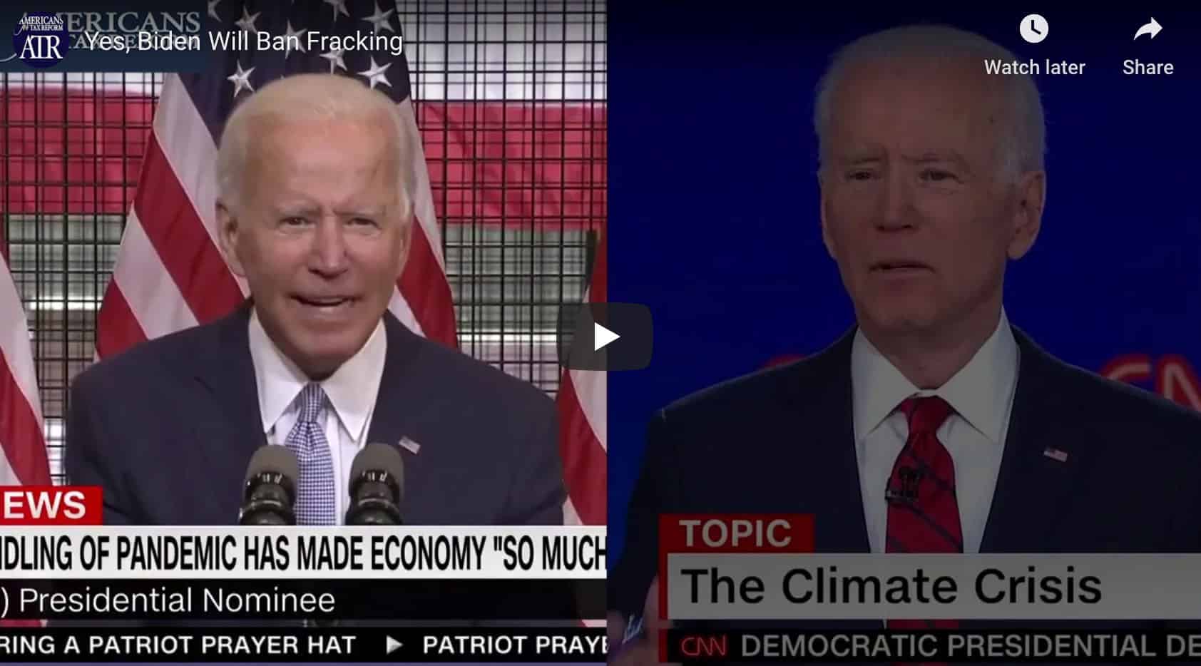 Yes, Joe Biden has said multiple times he would ban fracking. Now he is lying about it.
